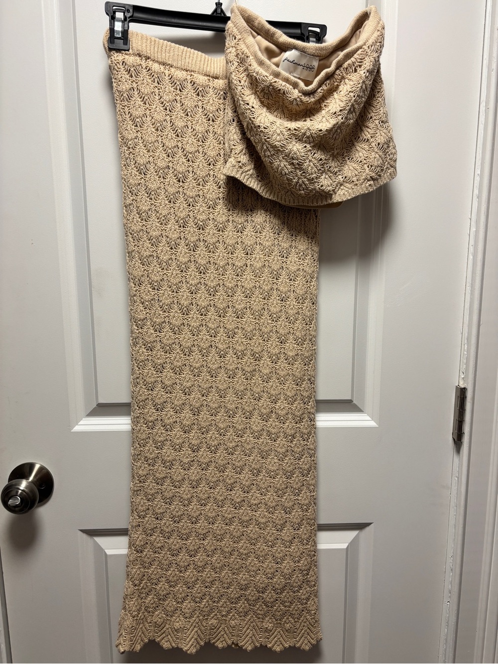 Two-Piece Knit Skirt and Tube Top
